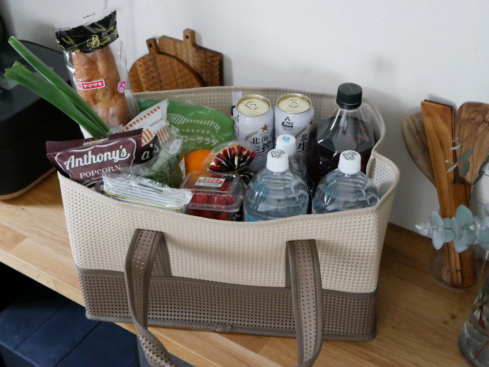 SPICE OF LIFE ライトコンテナバッグ、EVA樹脂製、サイズSとL