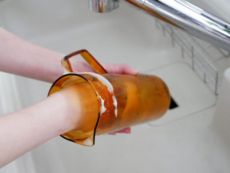 KINTO CAST AMBERのガラスとジャグのセット