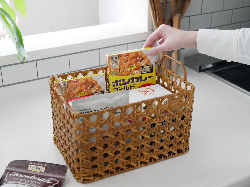 Creer/クレエのUTILE Octaシリーズキッチンバスケットが複数種類並んでいる画像