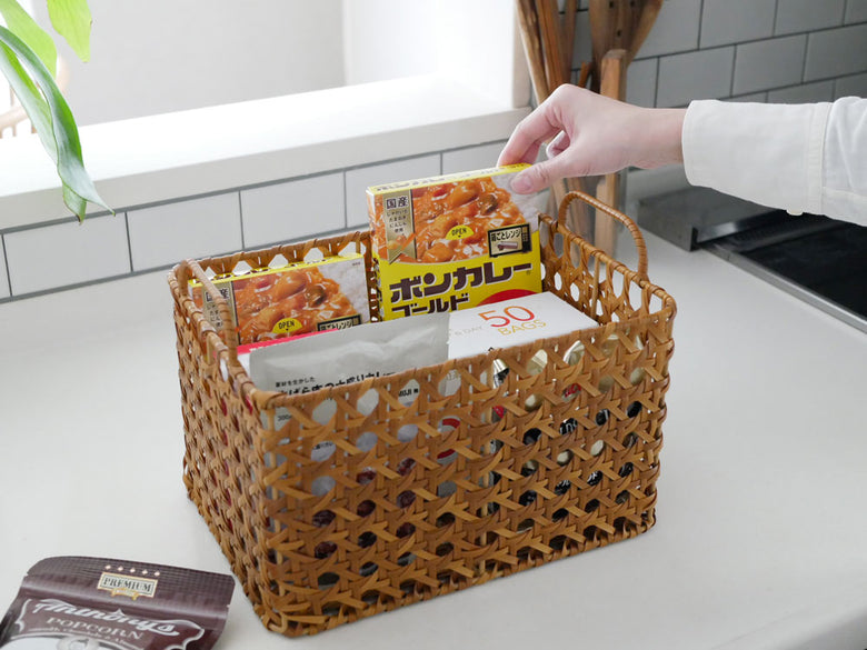 Creer/クレエのUTILE Octaシリーズキッチンバスケットが複数種類並んでいる画像