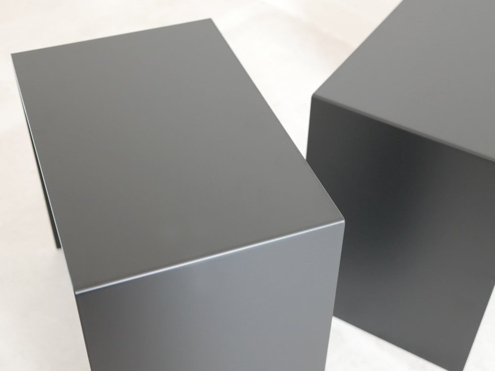 YAMAZAKI タワー収納ボックス上ラック グレー・シルバー 2個組