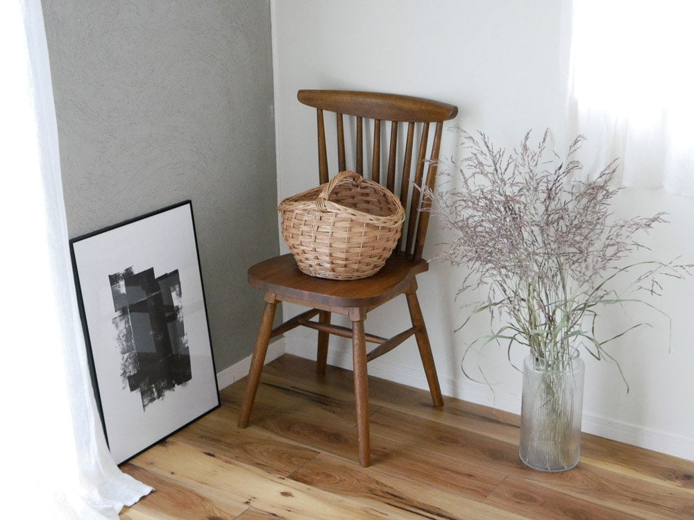 オークとアッシュのラッカー仕上げウィンザー椅子