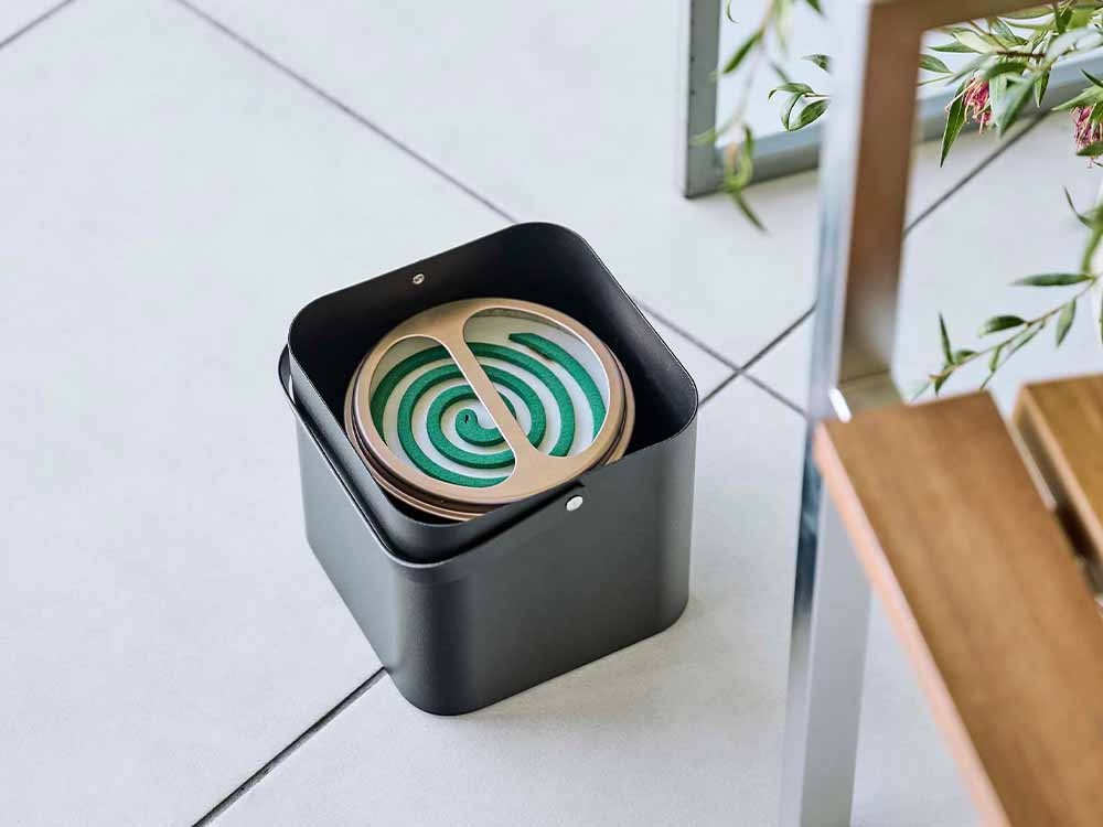 スチール製タワー蚊取り線香収納ポット