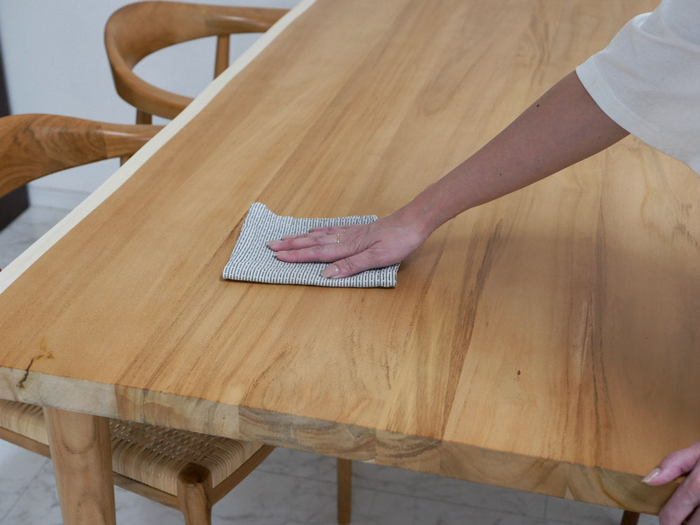 Sunflower RattanのIDENTITYチークダイニングテーブル160cm幅