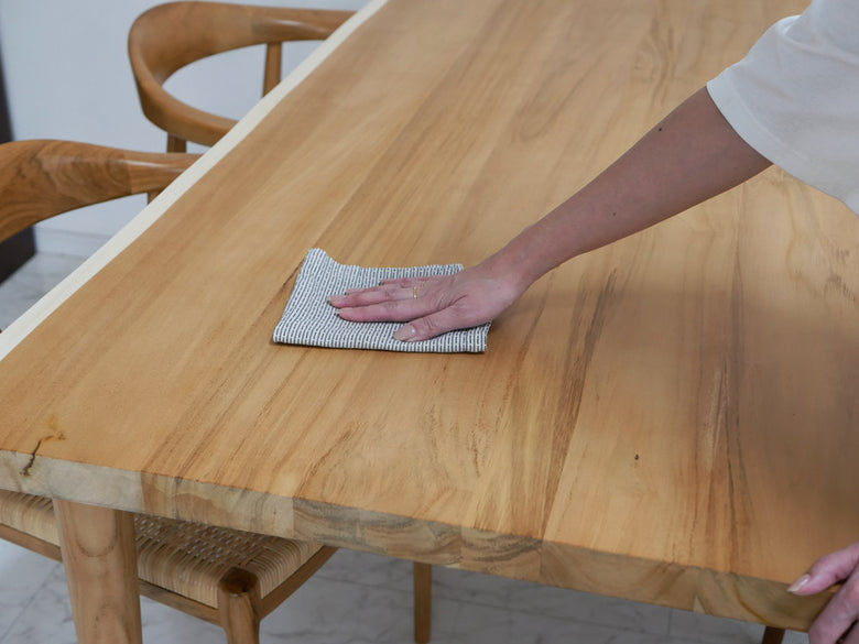 Sunflower RattanのIDENTITYチークダイニングテーブル160cm幅