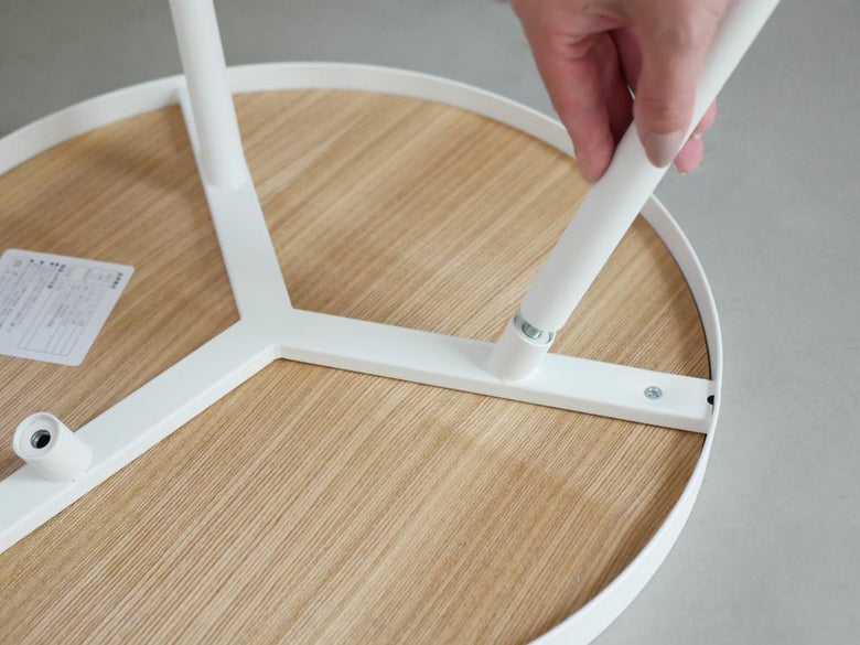 山崎実業タワー丸型サイドテーブル