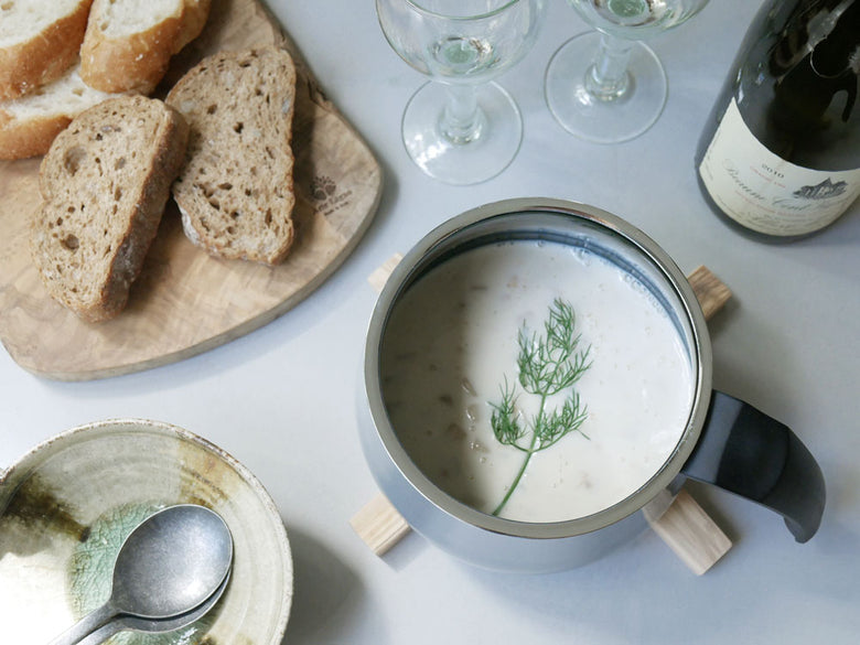 WMFフュージョンテック ミネラル マルチポット14cm、丸型取っ手と透明ガラス蓋を備えた調理用鍋