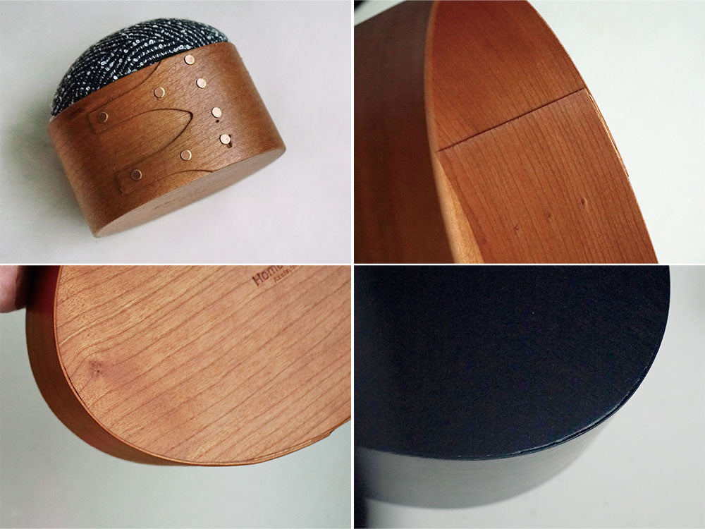 アクシスの手作りチェリー材シェーカーラウンドボックス