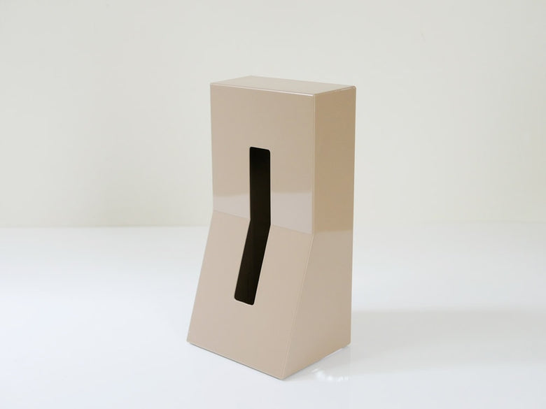 ABS樹脂とスチールのデュエンデ縦置きティッシュスタンド