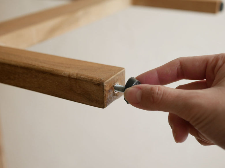 サンフラワーラタン製チーク無垢材コンソールデスク100cm幅