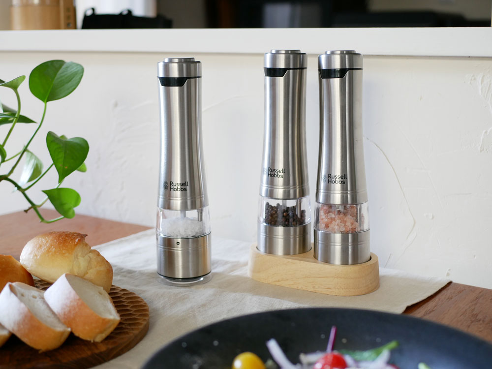 ラッセルホブスの電動塩胡椒ミル