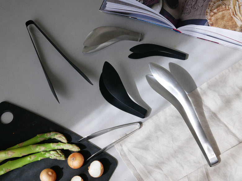 AUXのステンレス製もりつけトング