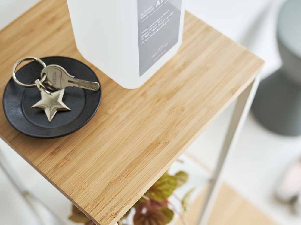 towerブランドのスチール＆竹製加湿器スタンド