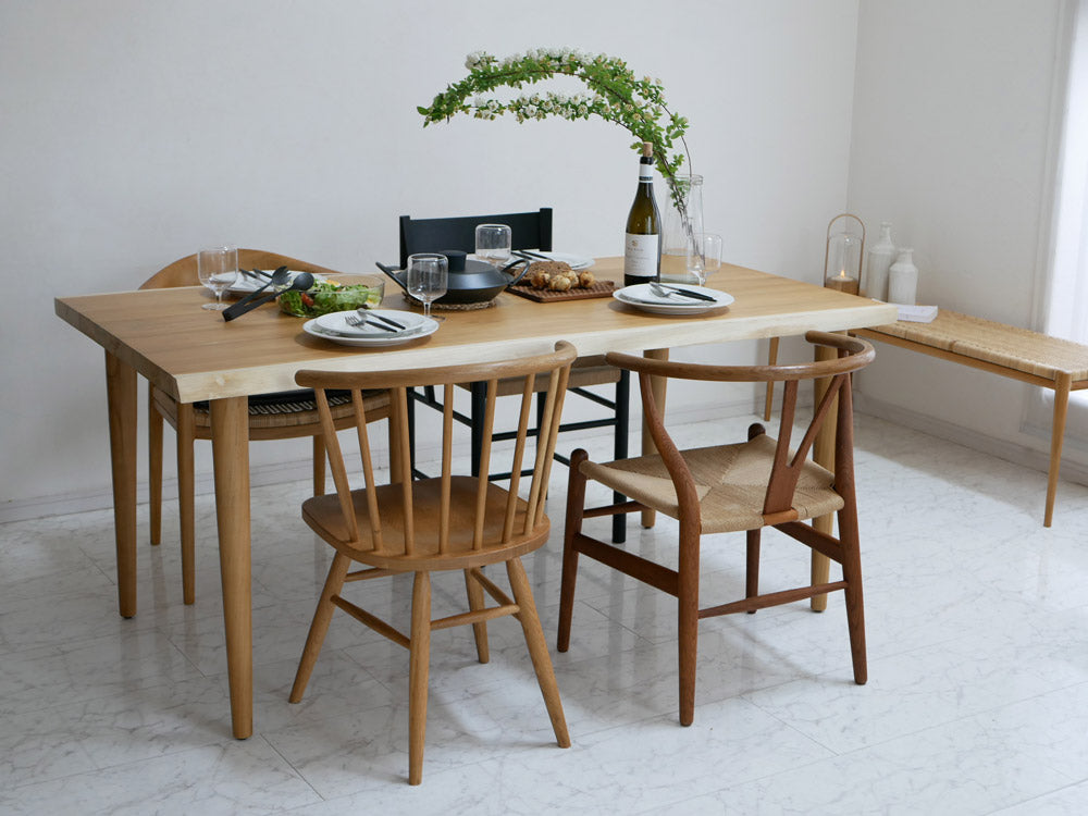 Sunflower Rattan製ティーク160cmダイニングテーブル