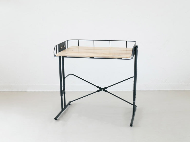 マイクロウェーブラックの折りたたみ式書斎デスク