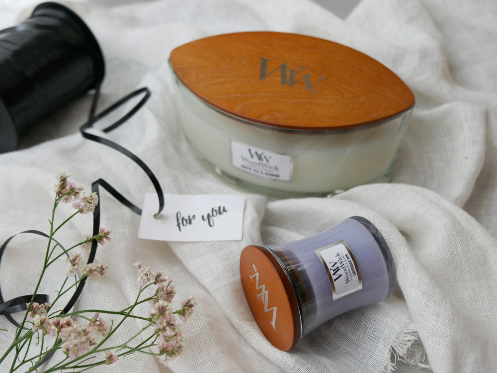 カメヤマWoodWickキャンドルのガラス製商品