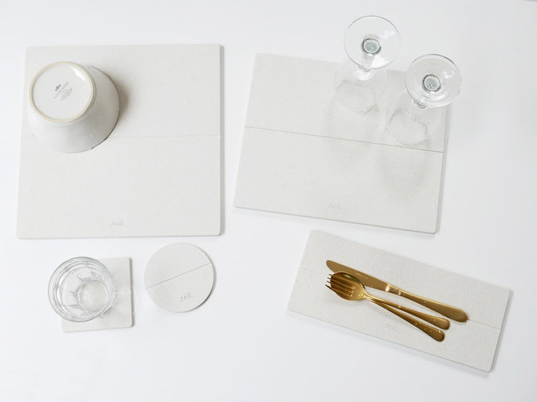 soil GEMの食器セットとドライングボード