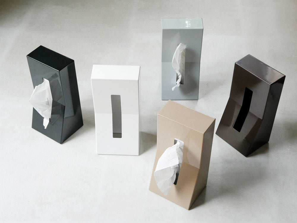 DUENDEのシルバー縦置きティッシュスタンド