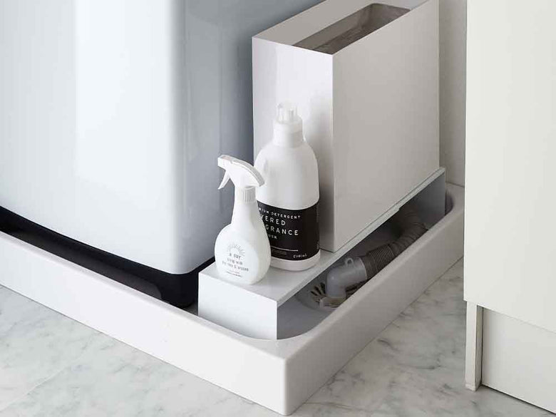 タワー製伸縮洗濯機排水口上ラック