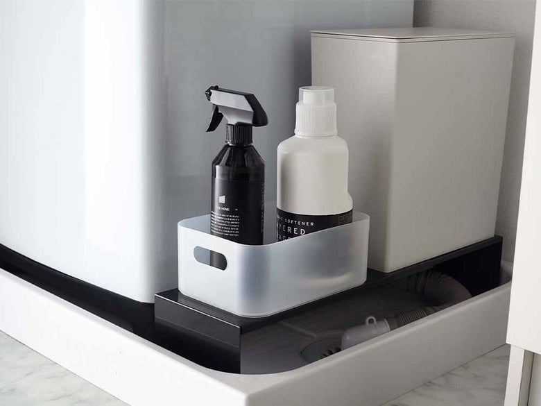 タワーの伸縮式洗濯機排水上ラック