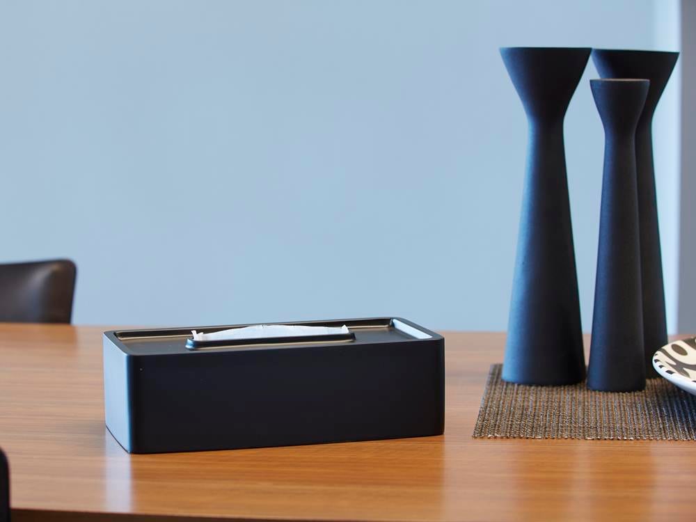 ideaco製グランルーフティッシュケース、木目マット仕上げ