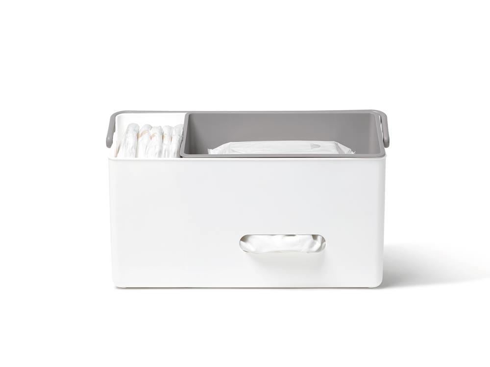 ライクイットの銀色プラスチックオーガナイザーボックス