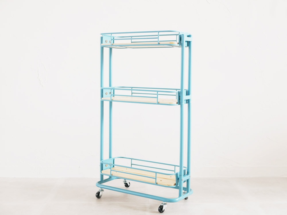 スリムワゴンキッチンカートと棚