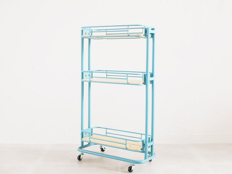 スリムワゴンキッチンカートと棚