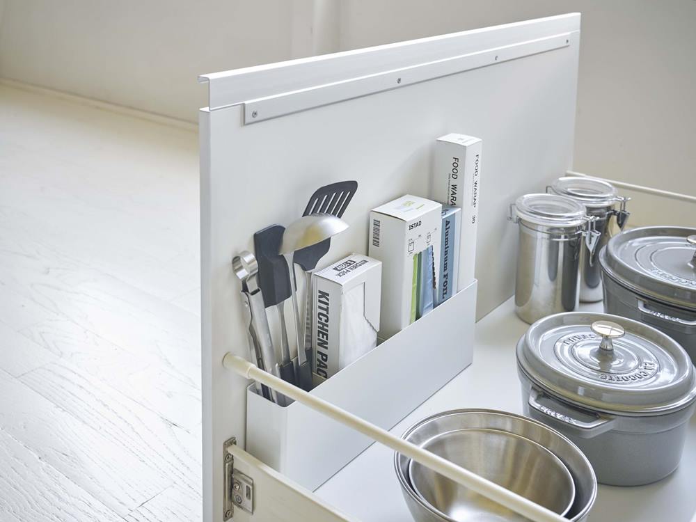 シンク下用仕切り付きタワーワイドラック