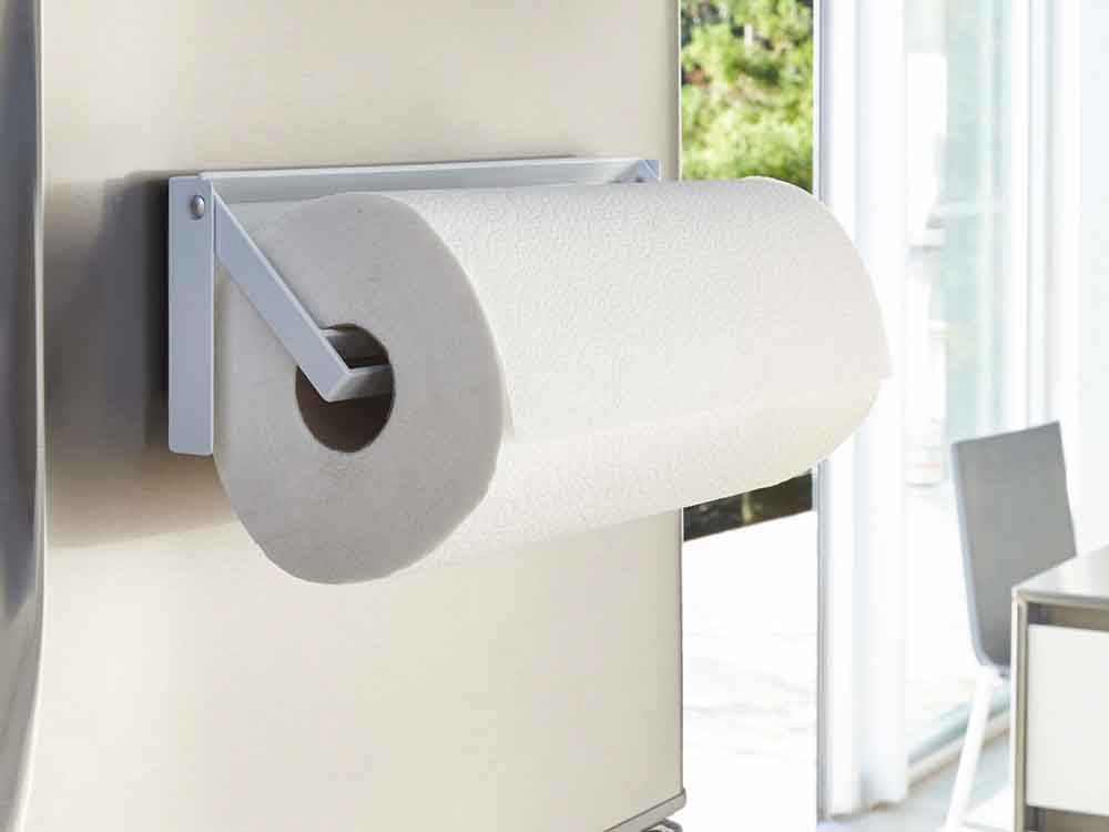 YAMAZAKI tosca 片手カットマグネットキッチンペーパーホルダー