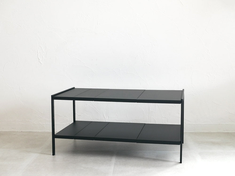 YAMAZAKIタワーのスチール製伸縮シンク下ラック2段