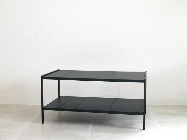 YAMAZAKIタワーのスチール製伸縮シンク下ラック2段