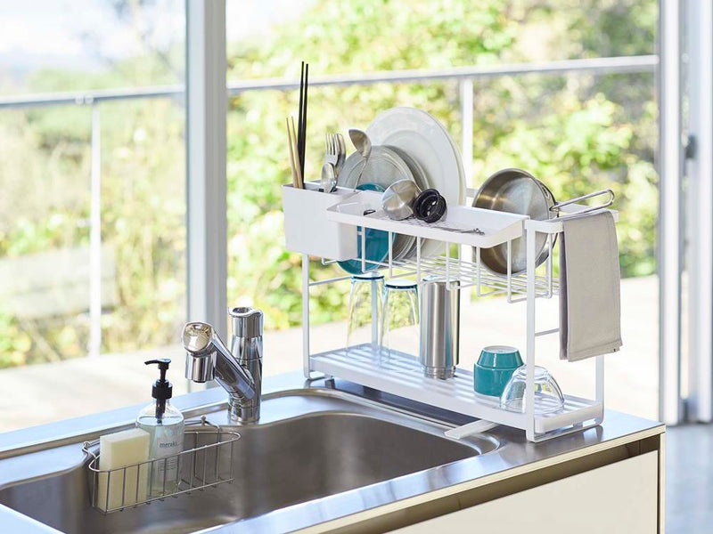 タワーの2段スリム水切りワイヤーバスケット