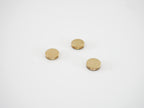 金色真鍮製ボタン型磁石3個