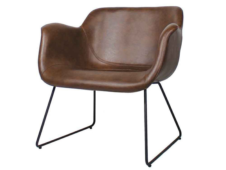 a.depeche PUNISH ラウンジチェア ライトブラウン