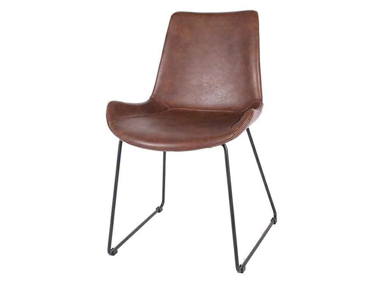 a.depecheのライトブラウンPUNISHウィングチェア