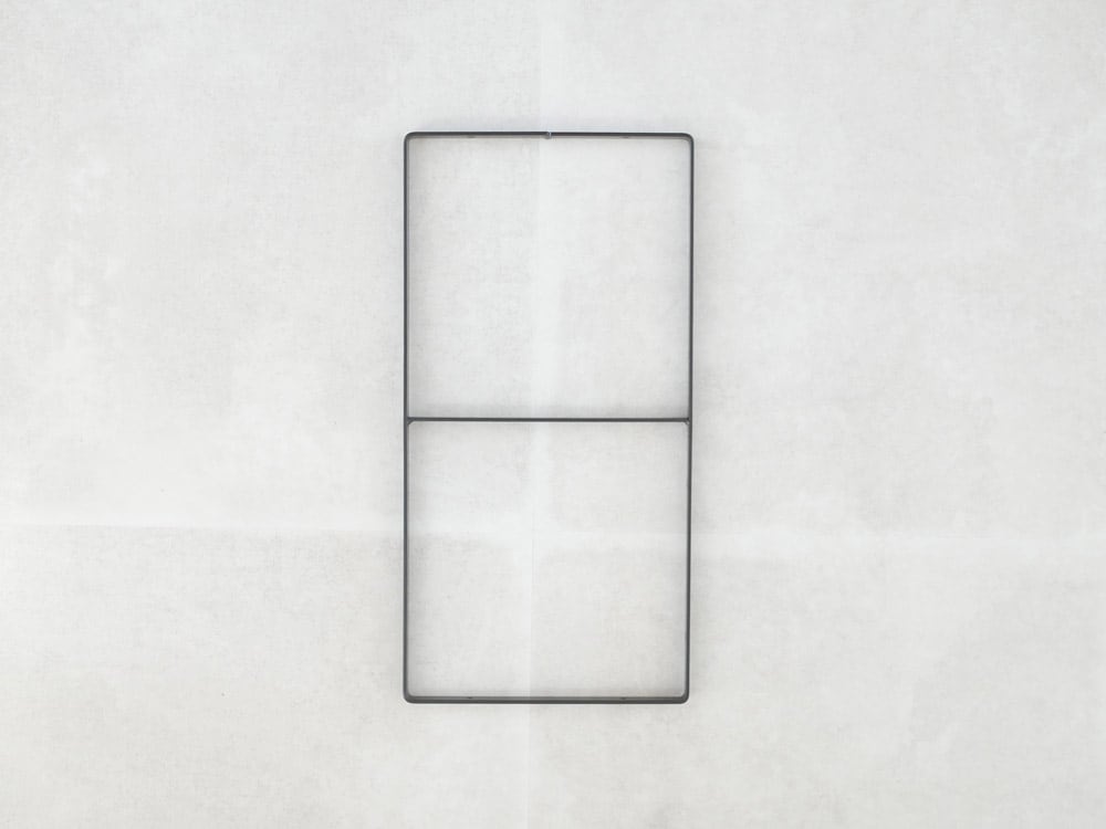 POSH LIVINGの黒皮鉄ミルスケールシェルフブラケット