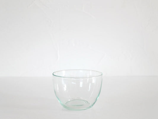 ホーンプリーズ製リューズガラスボウル、透明な再生ガラス