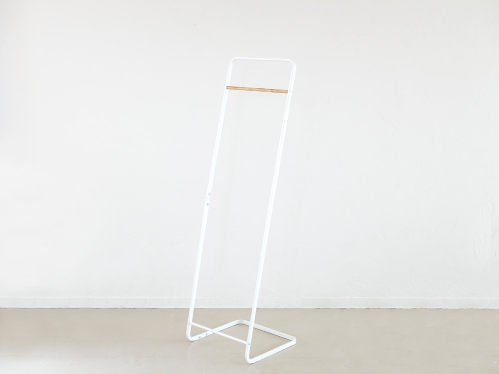 高さ140cmのタワーKDコートハンガー、スチールと天然木製