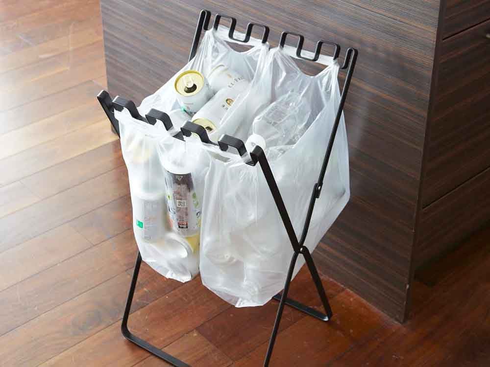 ヤマザキタワーのゴミ袋・レジ袋収納スタンド