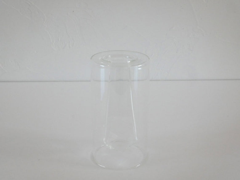 POSH LIVING製透明ガラスフロートベース、直径8cm高さ15cmの高級ハイボールグラス