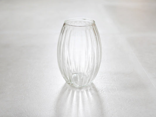 ホーンプリーズ製リューズガラスクーレラインフラワーベース