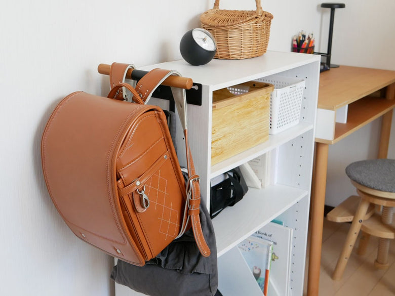 タワーRINのカラーボックス横ランドセル＆リュックハンガー