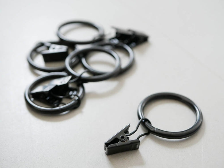 ポッシュリビングのアイアン製カーテンクリップ6個セット