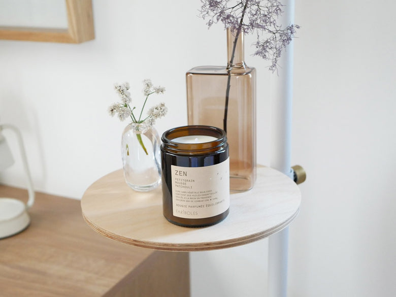 FARIBOLESのアロマキャンドルとセラミック花瓶