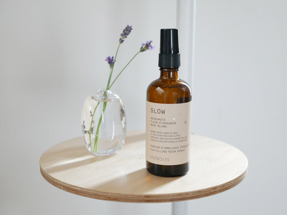 FARIBOLES バランシングルームミスト100mlのガラスボトル