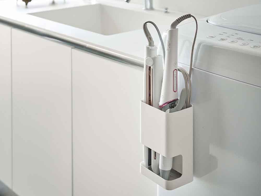 マグネット仕切り付きヘアーアイロンホルダー