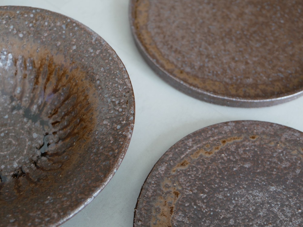 信楽焼の陶器リムボウル