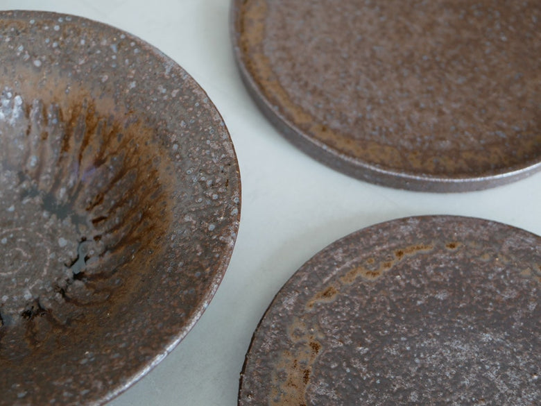 信楽焼の陶器リムボウル