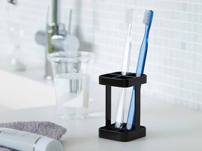 スチールとシリコーンの歯ブラシスタンド